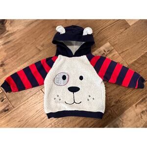 Toddler Boys Kids Puppy Sweatshirt Hoodie; Size 3T